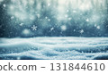 winter background with copy space. winter forest 131844610