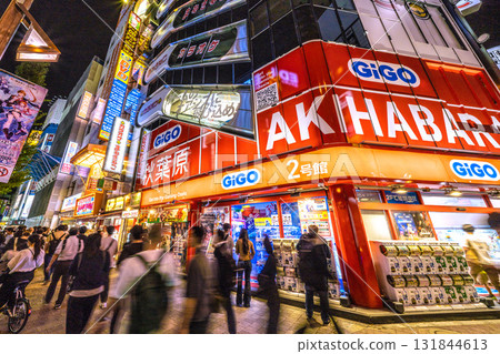 Tokyo cityscape in Japan: Inbound tourism continues... Akihabara bustling with foreign tourists and businessmen = October 10th Tokyo cityscape in Japan: Inbound tourism continues... Akihabara bustling with foreign tourists and businessmen = October 10th 131844613