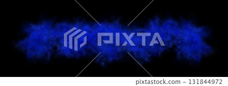 Dense blue smoke cloud with transparent background, spreading horizontally with realistic soft texture and misty edges for visual effects Dense blue smoke cloud with transparent background, spreading horizontally with realistic soft texture and misty edges for visual effects 131844972