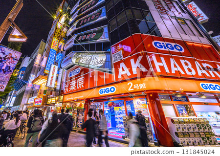Tokyo cityscape in Japan: Inbound tourism continues... Akihabara bustling with foreign tourists = October 10th 131845024