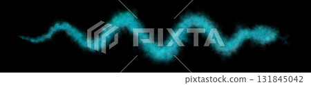 Light Blue snake shaped smoke trail on transparent background, glowing mystical mist in serpentine form, abstract mockup template Light Blue snake shaped smoke trail on transparent background, glowing mystical mist in serpentine form, abstract mockup template 131845042