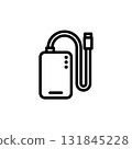 簡單的手機電池圖標 131845228