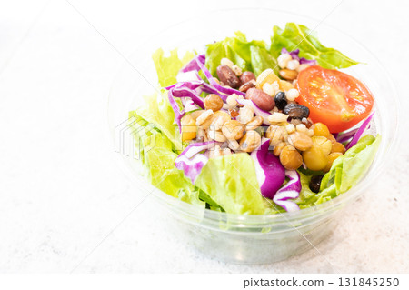 Delicious mini cup salad 131845250