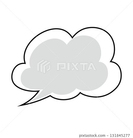 Simple speech bubble illustration - Fluffy Simple speech bubble illustration - Fluffy 131845277