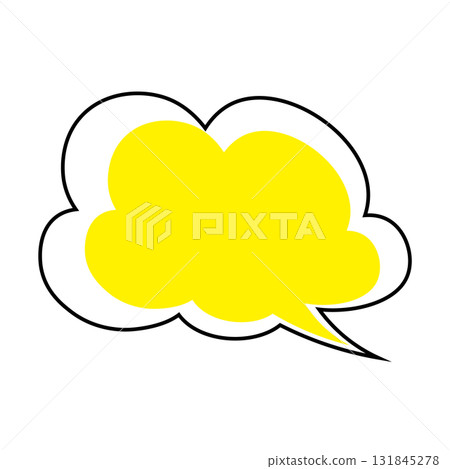 Simple speech bubble illustration - Fluffy Simple speech bubble illustration - Fluffy 131845278