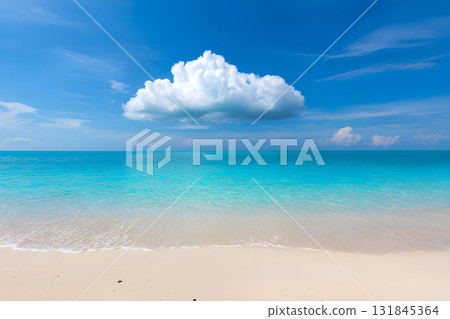 beautiful beach with white sand, blue sky, and turquoise water. tropical beach with blue sky. breathtaking turquoise ocean waves gently lap pristine white sand under a vast. beautiful beach with white sand, blue sky, and turquoise water. tropical beach with blue sky. breathtaking turquoise ocean waves gently lap pristine white sand under a vast. 131845364