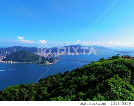 The Kanmon Straits as seen from Hinoyama Park (Shimonoseki City, Yamaguchi Prefecture) The Kanmon Straits as seen from Hinoyama Park (Shimonoseki City, Yamaguchi Prefecture) 131845599