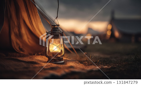 Enjoying the outdoors at camp 131847279