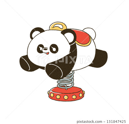 Panda swinging toy Panda swinging toy 131847425