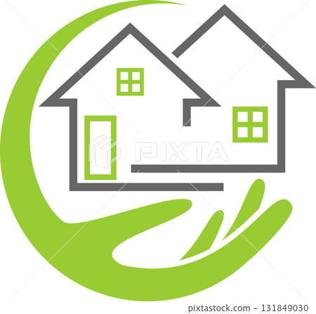 houses, real estate, real estate agent, illustration, logo, background 131849030