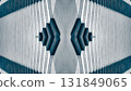 futuristic technology background with digital mirrored and symmetry patterns and cyber glow, innovative tech backdrop with tunnel and warp virtual network design and electronic light, white and blue 131849065