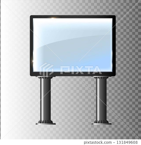 Blank white poster billboard for advertising vector design. Blank white poster billboard for advertising vector design. 131849608