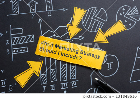 Charts about marketing strategy. Business planning. 131849610