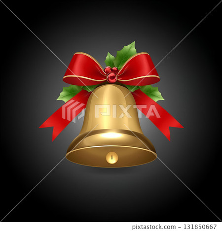 Red ribbon bell 131850667