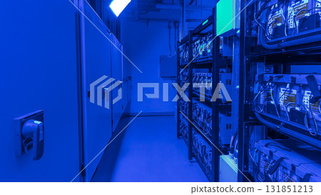 Special case with shelves where batteries are stocked for emergency relief timelapse hyperlapse 131851213