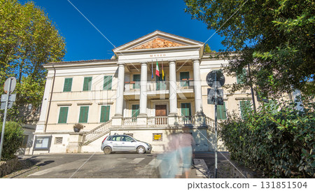Museo Di Villa Ferrajoli in beautiful town of Albano Laziale timelapse hyperlapse, Italy Museo Di Villa Ferrajoli in beautiful town of Albano Laziale timelapse hyperlapse, Italy 131851504