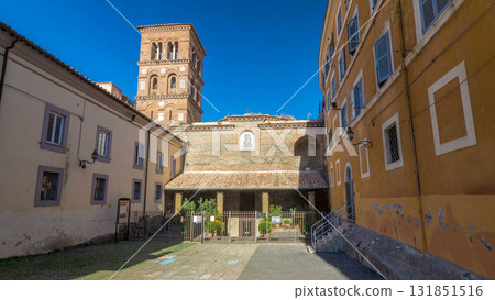 Saint Maria of Rotonda church in beautiful town of Albano Laziale timelapse hyperlapse, Italy Saint Maria of Rotonda church in beautiful town of Albano Laziale timelapse hyperlapse, Italy 131851516