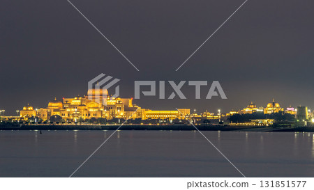 New Presidential Palace day to night timelapse. Abu Dhabi, United Arab Emirates 131851577