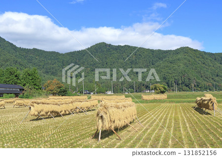 安曇野的秋天，掛著的風景 131852156