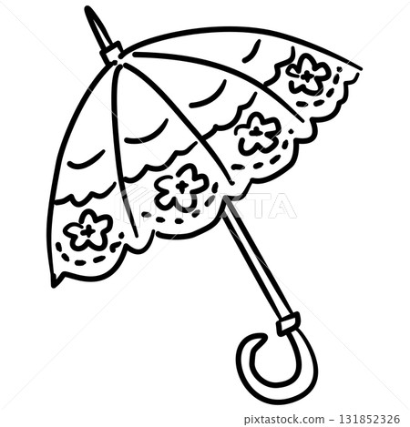 Elegant Lace Parasol Line Art with Floral Details Coquette Autumn Outline Illustration for Thanksgiving Fall Fashion Romantic Vintage and Whimsical Decor Elegant Lace Parasol Line Art with Floral Details Coquette Autumn Outline Illustration for Thanksgiving Fall Fashion Romantic Vintage and Whimsical Decor 131852326