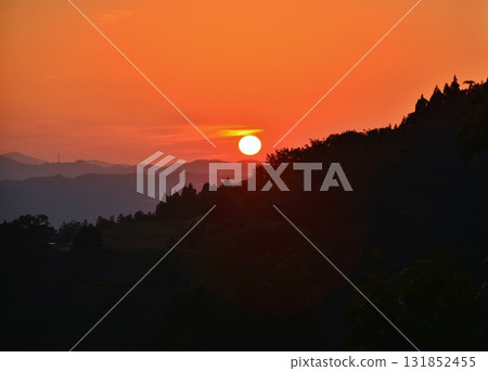 Yamakoshi Mushigame evening scenery Yamakoshi Mushigame evening scenery 131852455