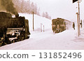 1970: D51 and Kiha 22 train exchange, Hakodate Main Line, Ginzan Station, Hokkaido, archival photograph 131852496