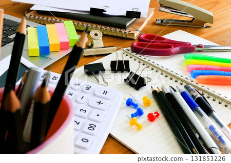 Business items, various office supplies, 3:2 131853226