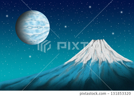 太空——富士山、天體、行星、星空 太空——富士山、天體、行星、星空 131853320