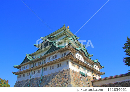 愛知縣名古屋市名古屋城的秋景 131854061