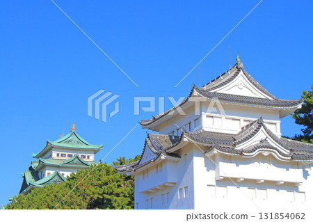 愛知縣名古屋市名古屋城的秋景 131854062