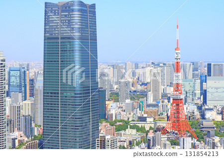 東京鐵塔與麻布台山風景 東京都港區森 JP 塔 131854213