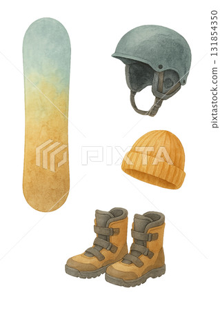 Snowboarding beginner's set 131854350