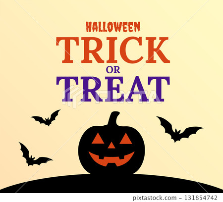 halloween trick or treat pumpkin 131854742