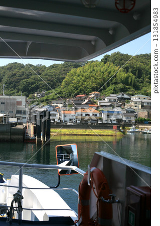 View of the ferry entering port 131854983