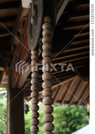 Large Buddhist prayer beads at the temple Large Buddhist prayer beads at the temple 131855020