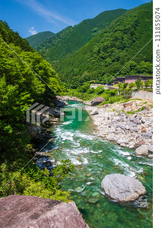 飛騨川的絕美景色（岐阜縣下呂市中山七里） 131855074