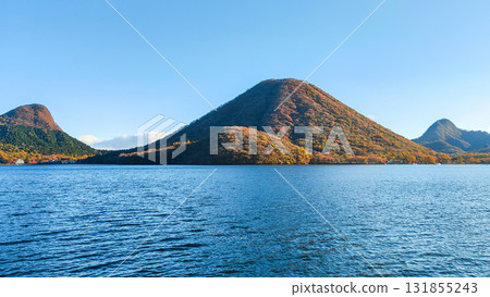Lake Haruna and Mount Haruna (Autumn) Lake Haruna and Mount Haruna (Autumn) 131855243