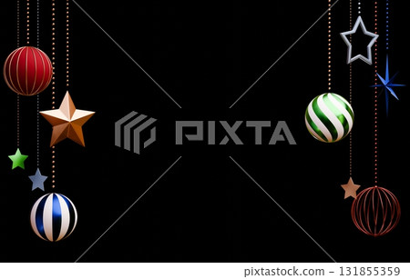 3D material_Christmas ornaments 131855359