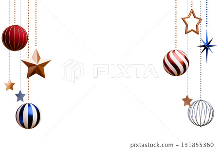 3D material_Christmas ornaments 131855360