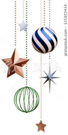 3D material_Christmas ornaments 3D material_Christmas ornaments 131855414
