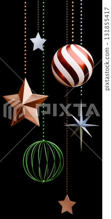 3D material_Christmas ornaments 131855417