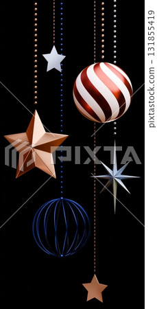 3D material_Christmas ornaments 131855419