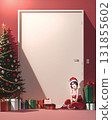 Christmas image: Room fairy Santa girl, Christmas cake, manga, anime, AI-generated image 131855602