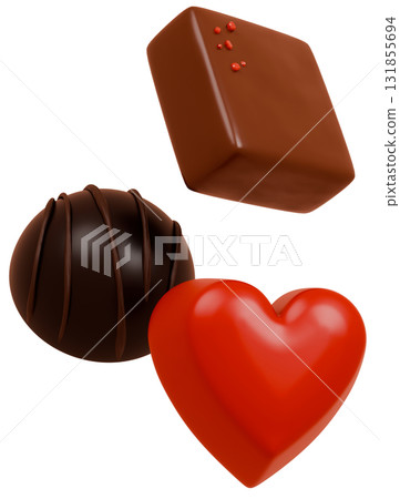 3D chocolate material 131855694