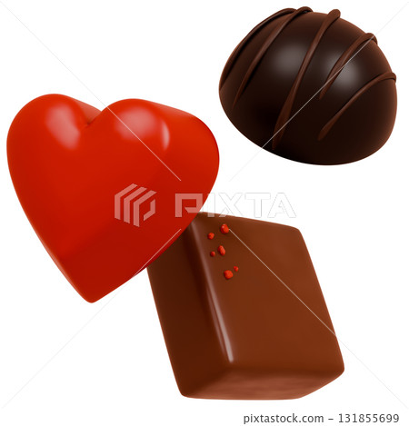 3D chocolate material 131855699
