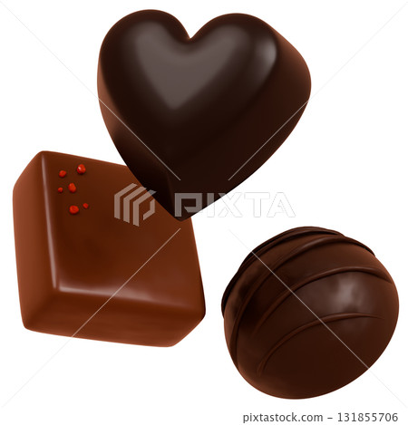 3D巧克力材質 131855706