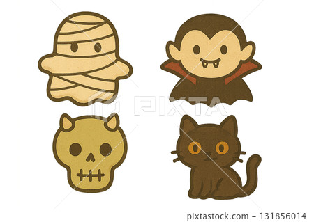 Halloween mini characters 131856014