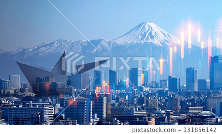 Iconic image of financial charts 131856142