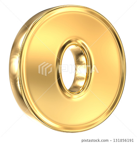 Number 0 Gold 3D Number 0 Gold 3D 131856191