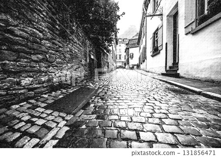 cobblestone pavement 131856471